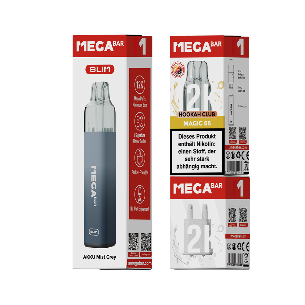 MEGABAR - Slim 12K Starterkit